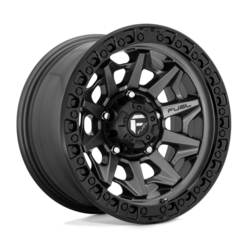 Fuel D716 Covert 17x8.5 6x139.7 ET14, Flat Gunmetal, Black Ring