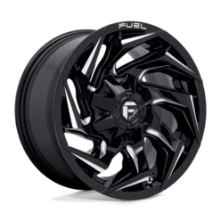 Fuel D753 Reaction 17x9 5x114.3/127 ET-12, Gloss Black Milled