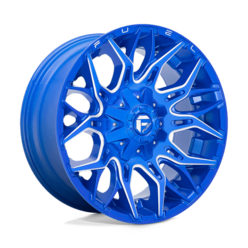 Fuel D770 Twitch 20x10 8x165.1 ET-18, Anodized Blue Milled