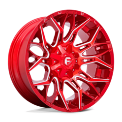 Fuel D771 Twitch 22x10 8x165.1 ET-18, Candy Red Milled