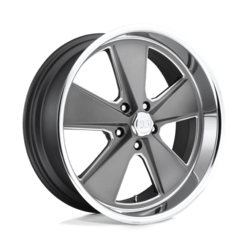 US Mag U120 Roadster 20x8 5x120.65 ET01, Flat Gunmetal, Machined Lip