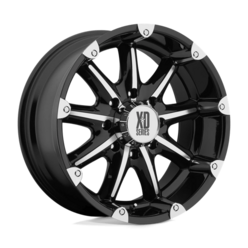 XD XD779 Badlands 18x9 8x165.1 ET-12, Gloss Black Machined