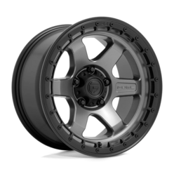 Fuel D752 Block 17x9" 6x139.7 ET01, Flat Gunmetal, Black Ring