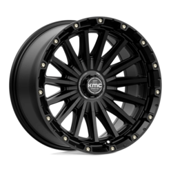 KMC KM102 Signal 17x9" 5x127/139.7 ET00, Satin Black