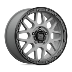 KMC KM535 Grenade Off-Road 18x8.5" 5x127 ET35, Matte Gray, Black Lip