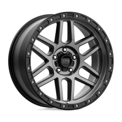 KMC KM544 Mesa 17x9" 5x127 ET-12, Satin Black, Gray Tint