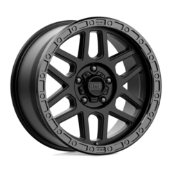 KMC KM544 Mesa 17x9" 5x127 ET18, Satin Black, Gloss Lip