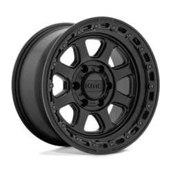 KMC KM548 Chase 17x9" 6x135 ET00, Satin Black, Gloss Lip