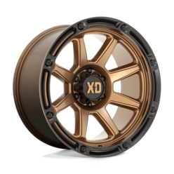 XD XD863 20x10" 5x127 ET-18, Flat Bronze, Black Lip