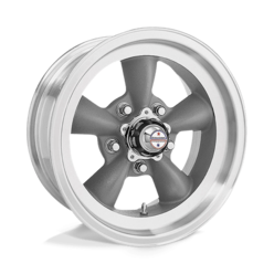 American Racing Vintage VN105 Torq Thrust D 15x8" 5x114.3 ET00, Torq Thrust Gray, Machined Lip