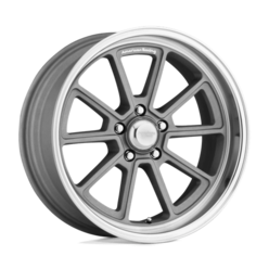 American Racing Vintage VN510 Draft 18x10" 5x120.65 ET12, Vintage Silver, Diamond Cut Lip