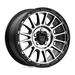 KMC KM542 Impact 17x8" 5x114.3 ET35, Satin Black, Machined Spokes