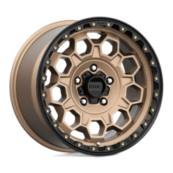 KMC KM545 Trek 17x9" 5x127 ET18, Flat Bronze, Black Lip