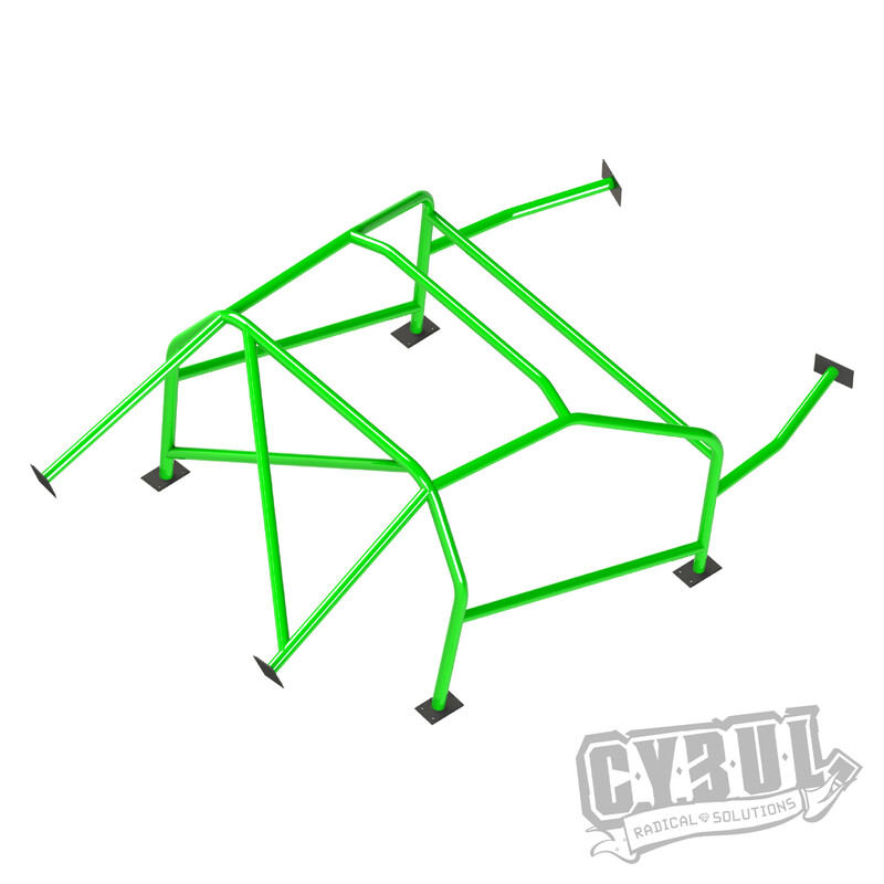 Cybul Multipoint Weld-In Roll Cage V1 for Nissan 200SX S14
