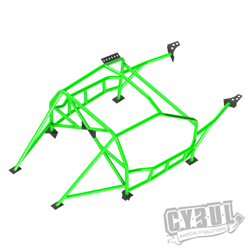 Cybul Multipoint Weld-In Roll Cage V3 Nascar for BMW E36 Sedan