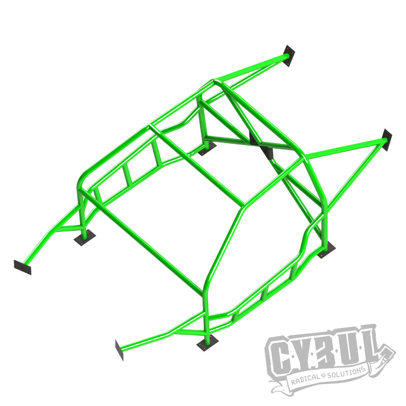 Cybul Multipoint Weld-In Roll Cage V3 Nascar for Nissan 200SX S14