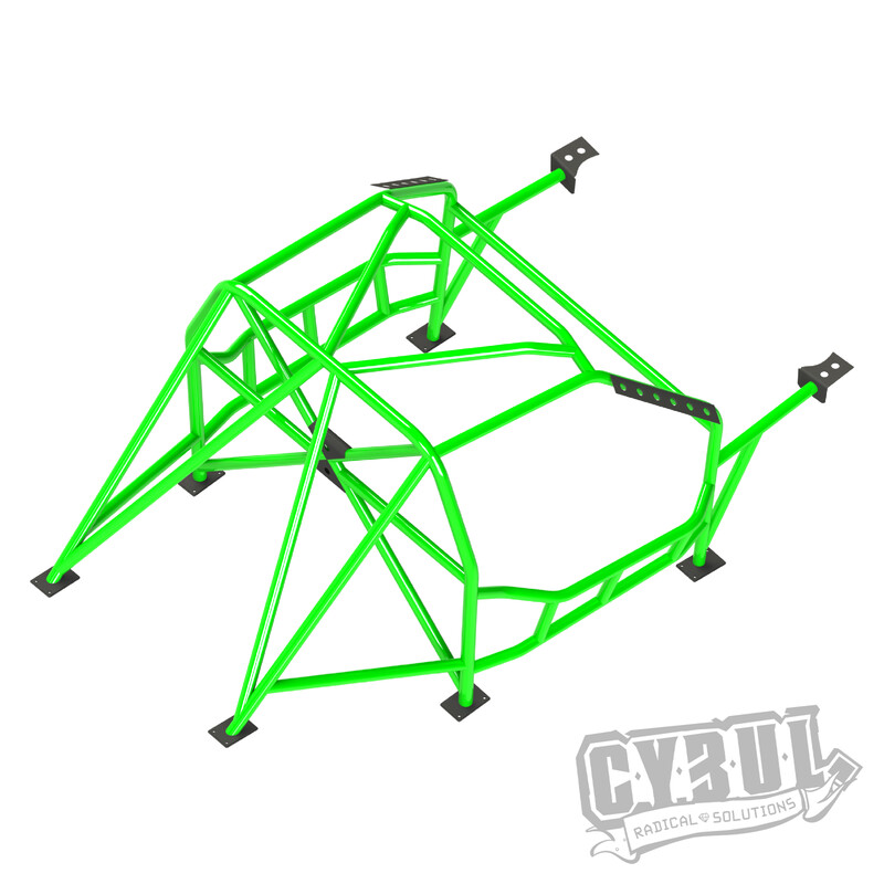 Cybul Multipoint Weld-In Roll Cage V4 Nascar for BMW E30 Sedan