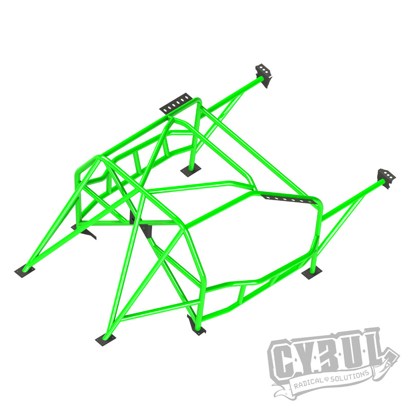 Cybul Multipoint Weld-In Roll Cage V4 Nascar for BMW E46 Coupe