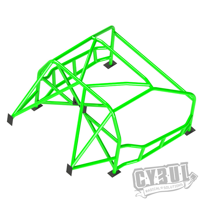 Cybul Multipoint Weld-In Roll Cage V4 Nascar for Nissan 200SX S13