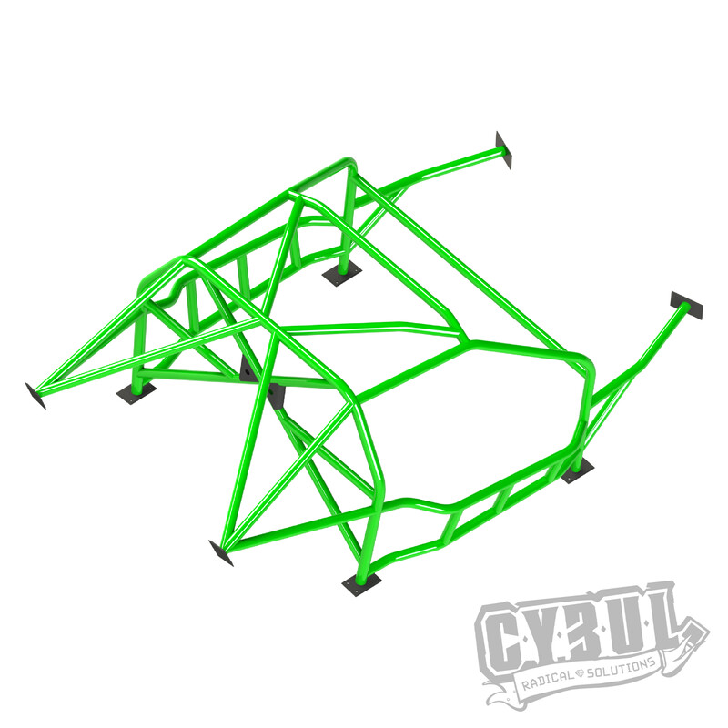 Cybul Multipoint Weld-In Roll Cage V4 Nascar for Nissan 200SX S14