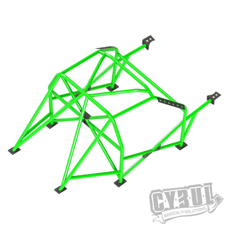 Cybul Multipoint Weld-In Roll Cage V4 for BMW E30 Sedan