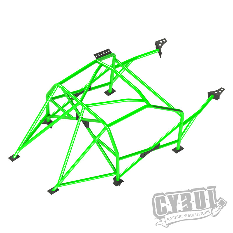 Cybul Multipoint Weld-In Roll Cage V4 for BMW E36 Coupe