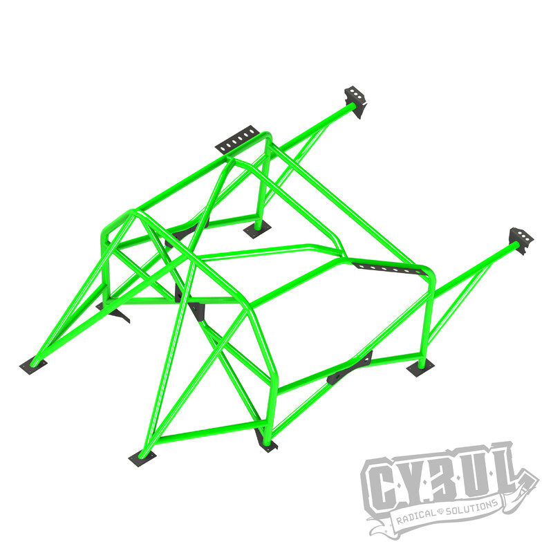 Cybul Multipoint Weld-In Roll Cage V4 for BMW E46 Sedan