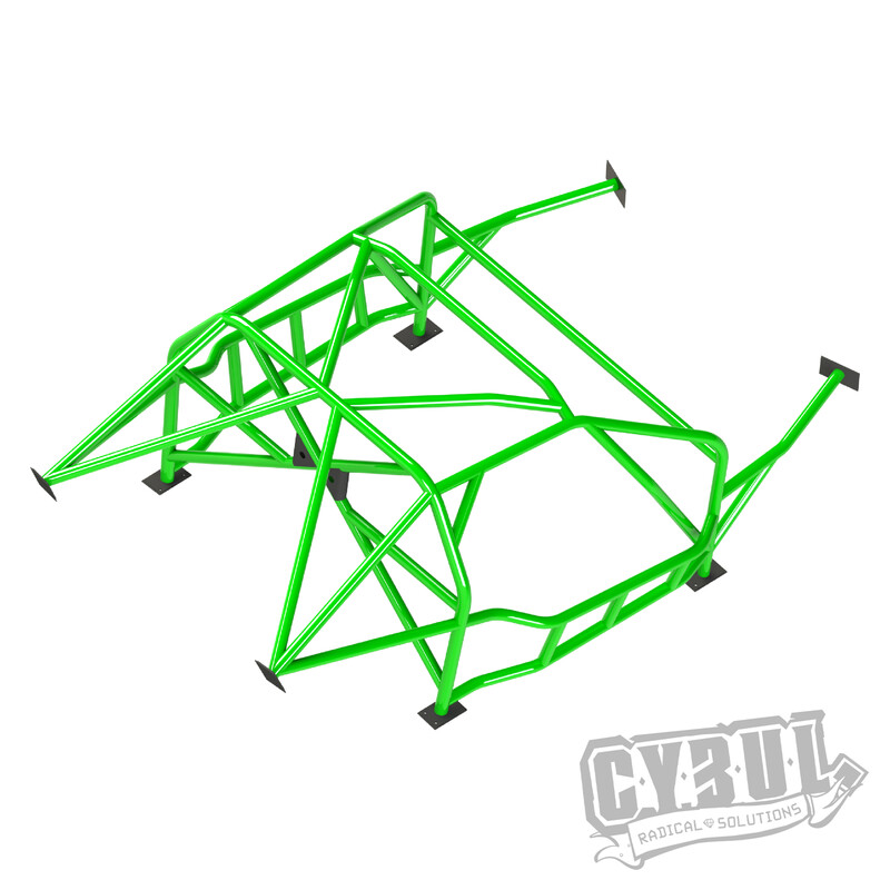 Cybul Multipoint Weld-In Roll Cage V5 Nascar for Nissan 200SX S14