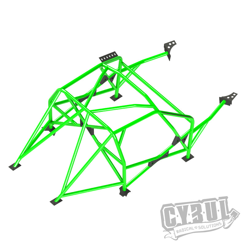 Cybul Multipoint Weld-In Roll Cage V5 for BMW E36 Compact