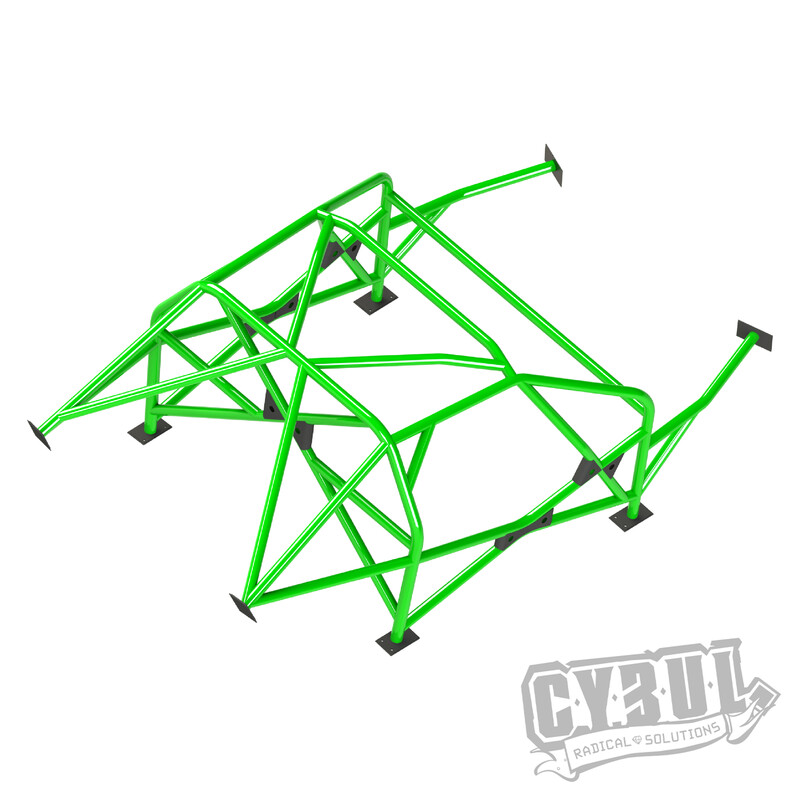 Cybul Multipoint Weld-In Roll Cage V5 for Nissan 200SX S14