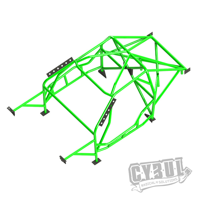 Cybul Multipoint Weld-In Roll Cage V6 Nascar for BMW E46 Sedan
