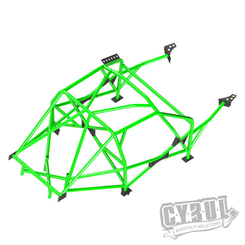 Cybul Multipoint Weld-In Roll Cage V6 for BMW E36 Sedan