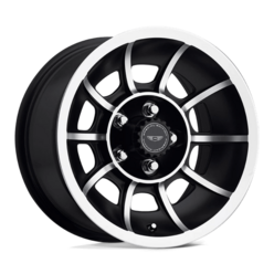 American Racing Vintage VN47 Vector 15x8.5" 5x114.3 ET06, Satin Black, Machined Spokes