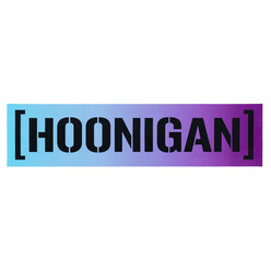 Hoonigan Shift Censor Bar Teal & Purple Sticker