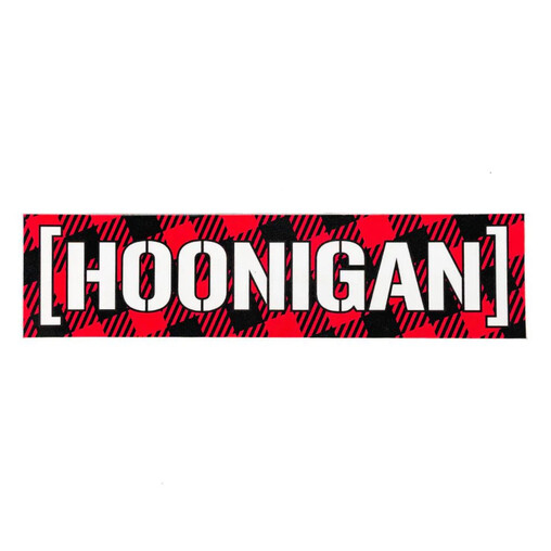 Hoonigan Gymkhana Censor Bar Black & Red Sticker