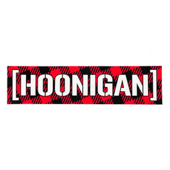 Hoonigan Gymkhana Censor Bar Black & Red Sticker