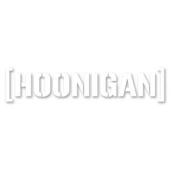 Hoonigan White Sticker (25 cm)