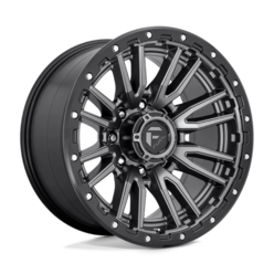 Fuel D680 Rebel 20x10" 8x180 ET-18, Flat Gunmetal, Black Ring