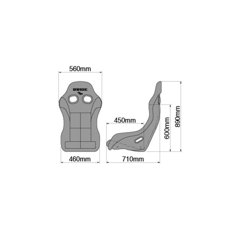 Bride Zeta IV Bucket Seat - Black (FIA)