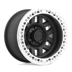 KMC KM229 Machete Crawl Beadlock 17x9" 5x127 ET-38, Satin Black, Machined Lip