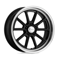 American Racing Vintage VN510 Draft 18x10" 5x120.65 ET12, Gloss Black, Diamond Cut Lip