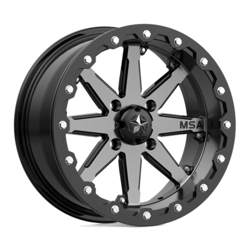 MSA Offroad Wheels M21 Lok Beadlock 14x7" 4x137 ET00, Charcoal Tint