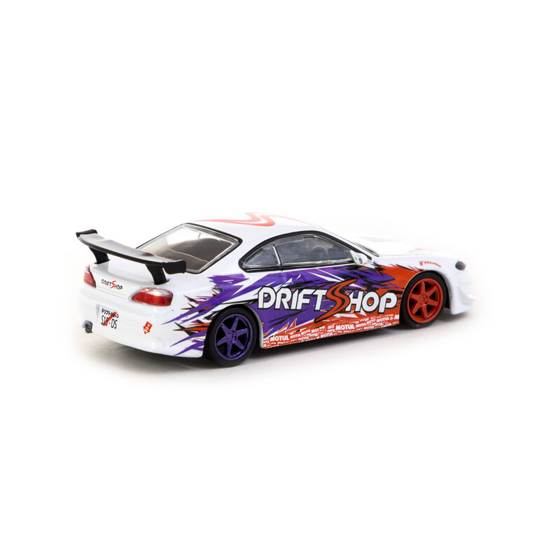 Nissan Silvia S15 DriftShop 1/64 Model (Tarmac Works, Vertex ...