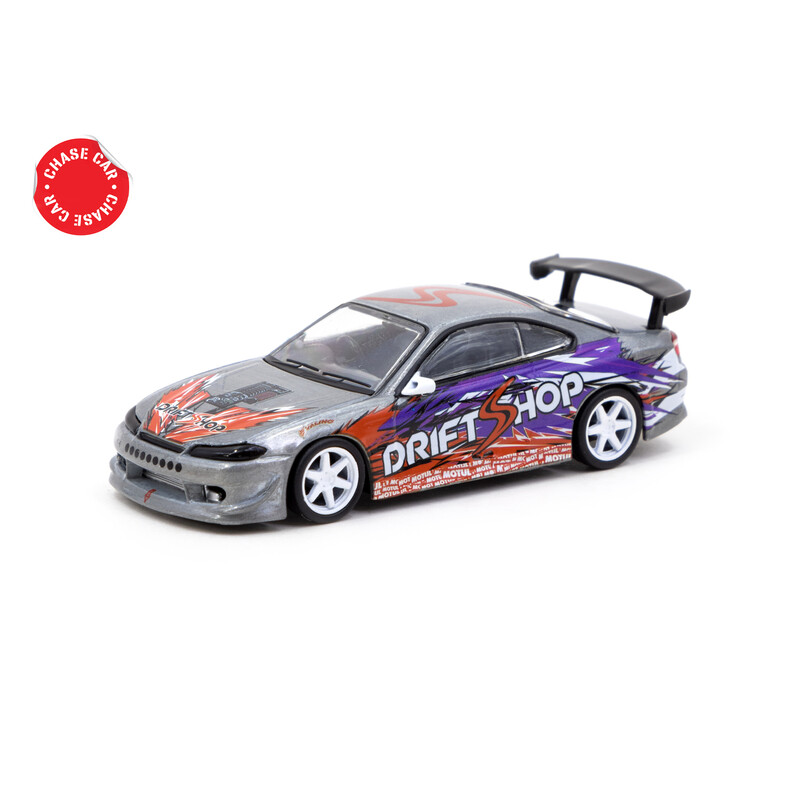Nissan Silvia S15 DriftShop 1/64 Model (Tarmac Works, Vertex)	