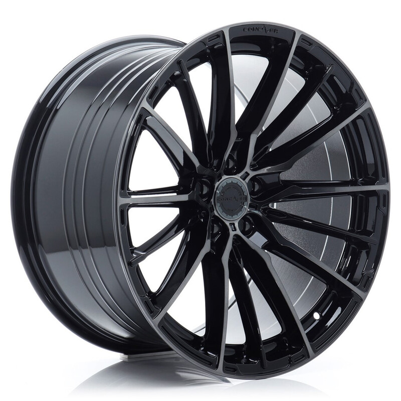 Concaver CVR7 20x8.5" (5 hole custom PCD) ET20-45, Double Tinted Black