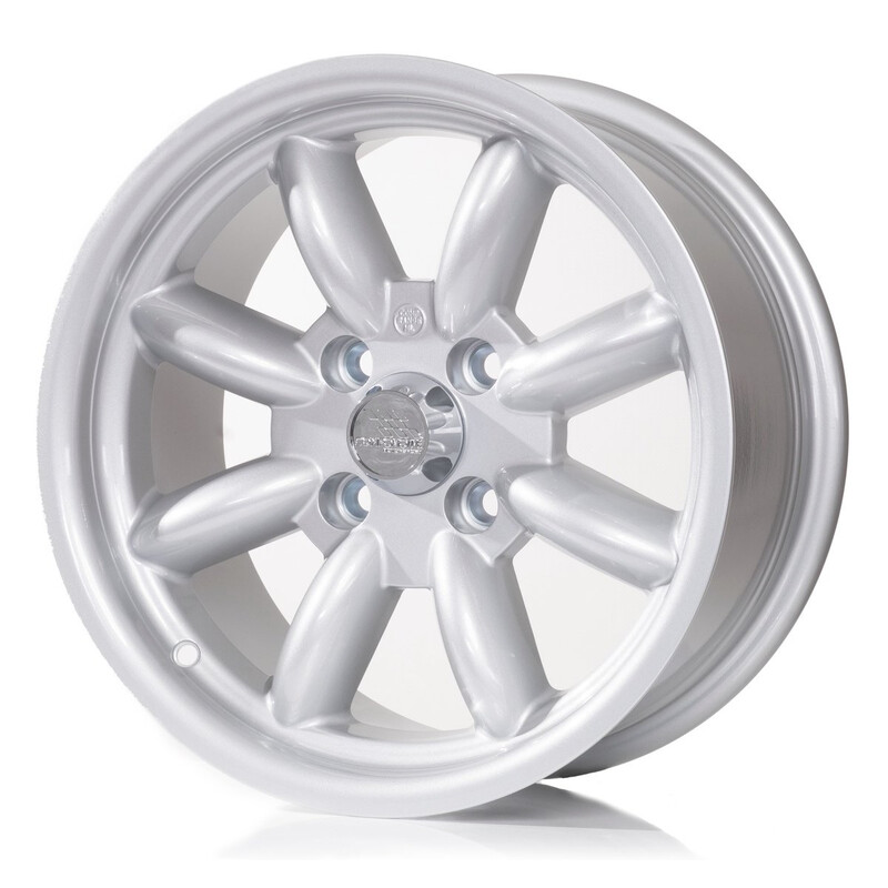 Compomotive ML 1582 15x8" 4x100 ET0, Silver (VW/Mazda/Opel - 73 mm)