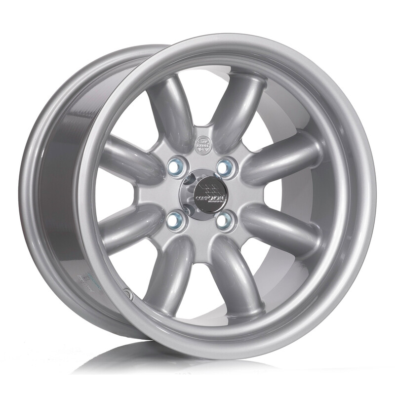 Compomotive ML 1591 15x9" 4x100 ET0, Silver (VW/Mazda/Opel - 73 mm)