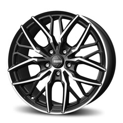 Momo Spider 19x8.5" 5x110 ET30, Flat Black, Machined Spokes