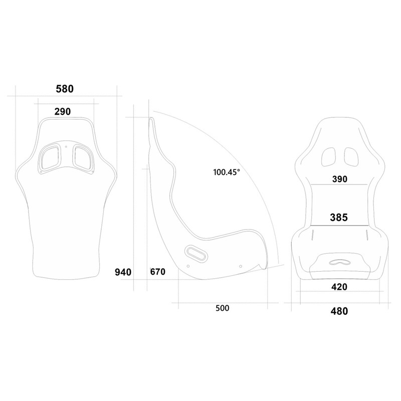 A-Tech Target XL Bucket Seat (FIA)