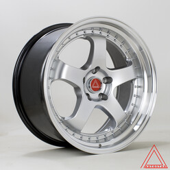 Autostar GT5R 19x9.5" 5x114.3 ET22, Silver / Polished